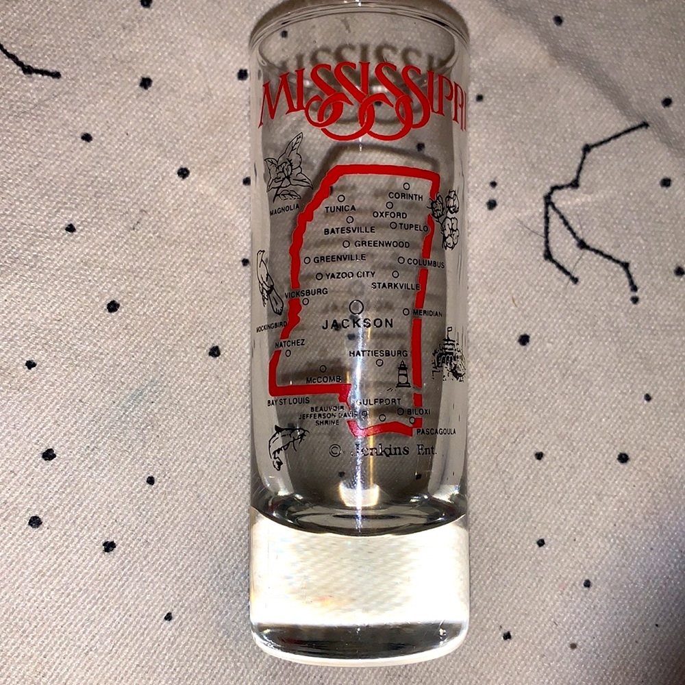State of Mississippi shot glass